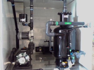 Rotary Claw Vacuum Blower in Enclosure